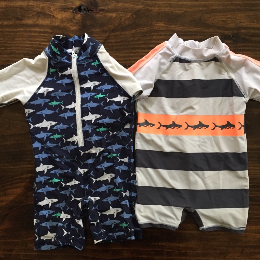 Bundle of two baby boy swimsuits so cute!
